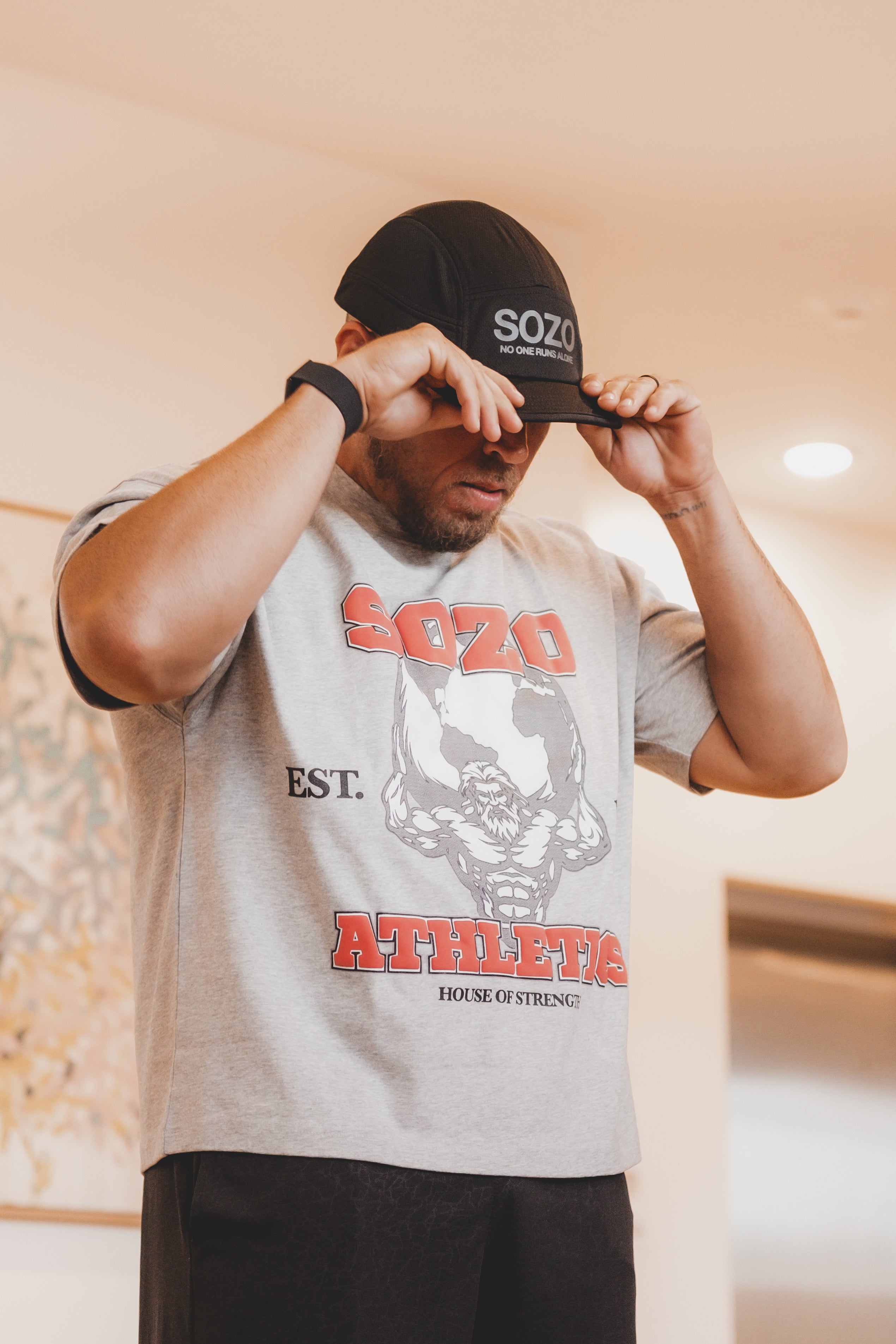 SOZO Athletics Boxy Tee - Grey