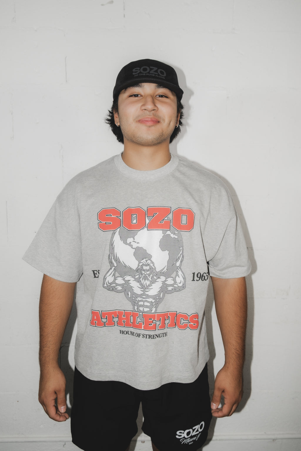 SOZO Athletics Boxy Tee - Grey
