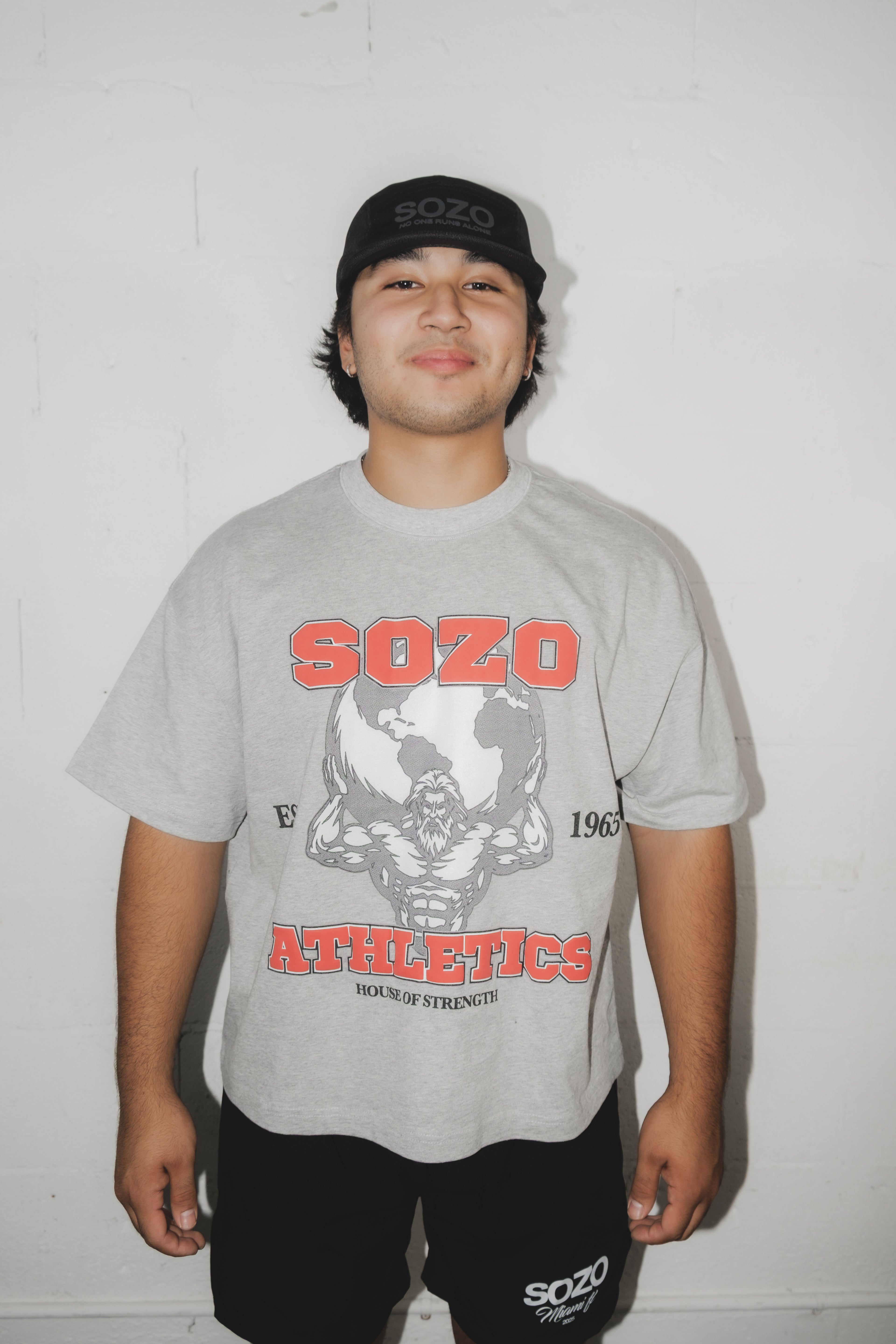 SOZO Athletics Boxy Tee - Grey