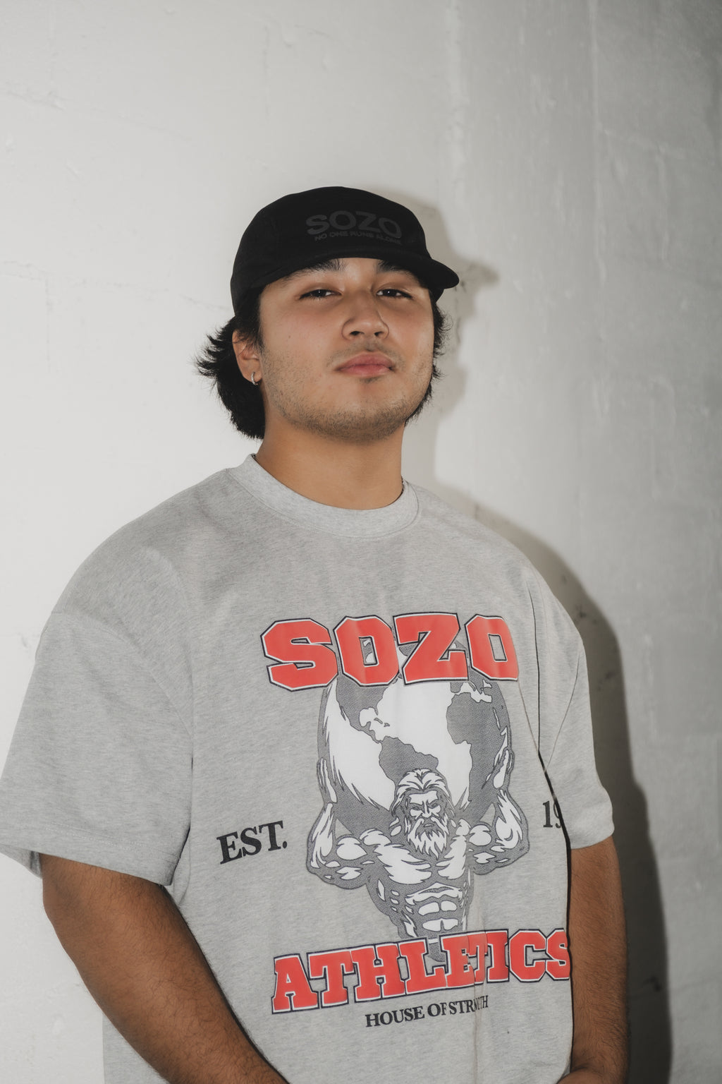 SOZO Athletics Boxy Tee - Grey