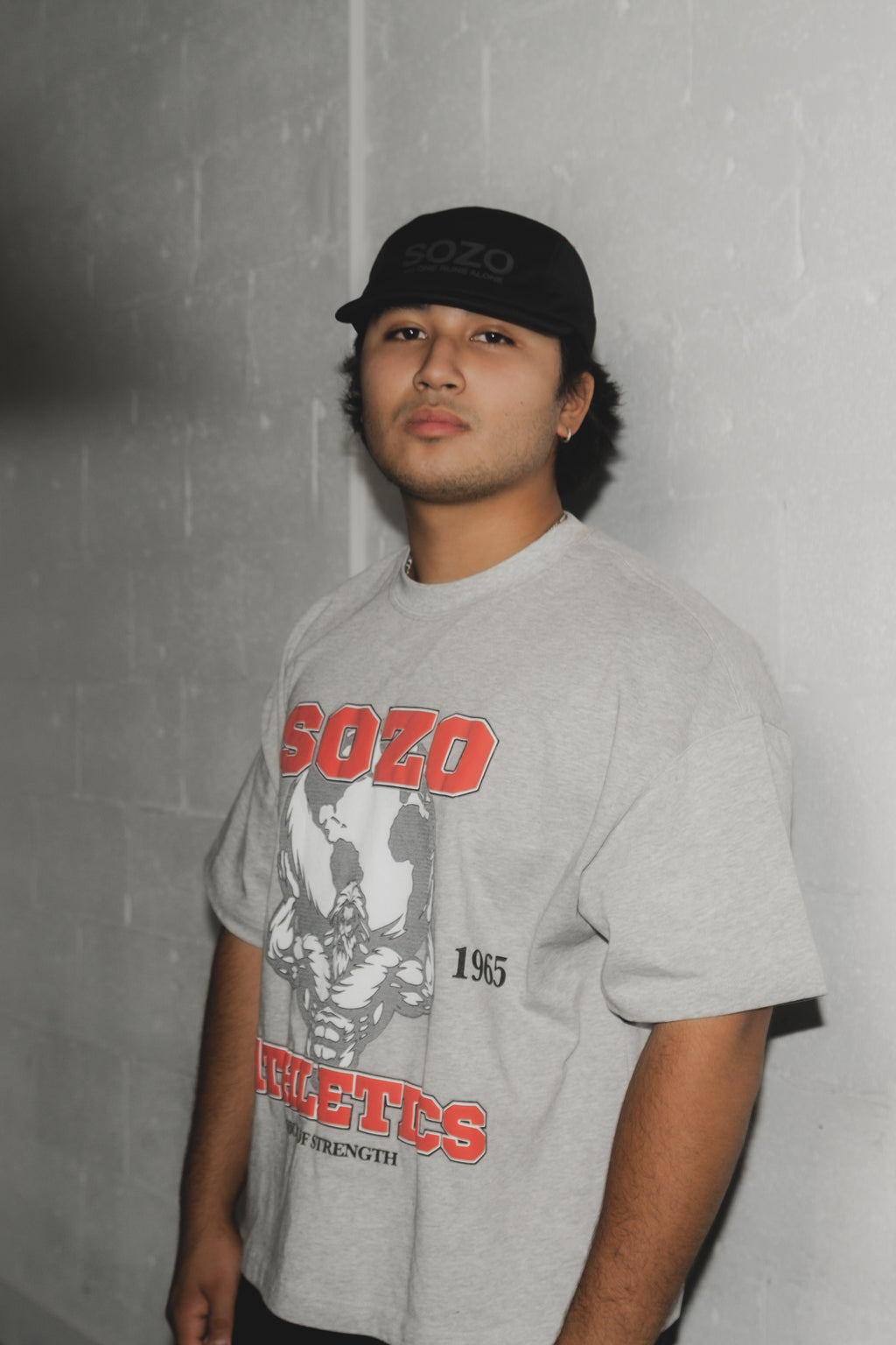 SOZO Athletics Boxy Tee - Grey