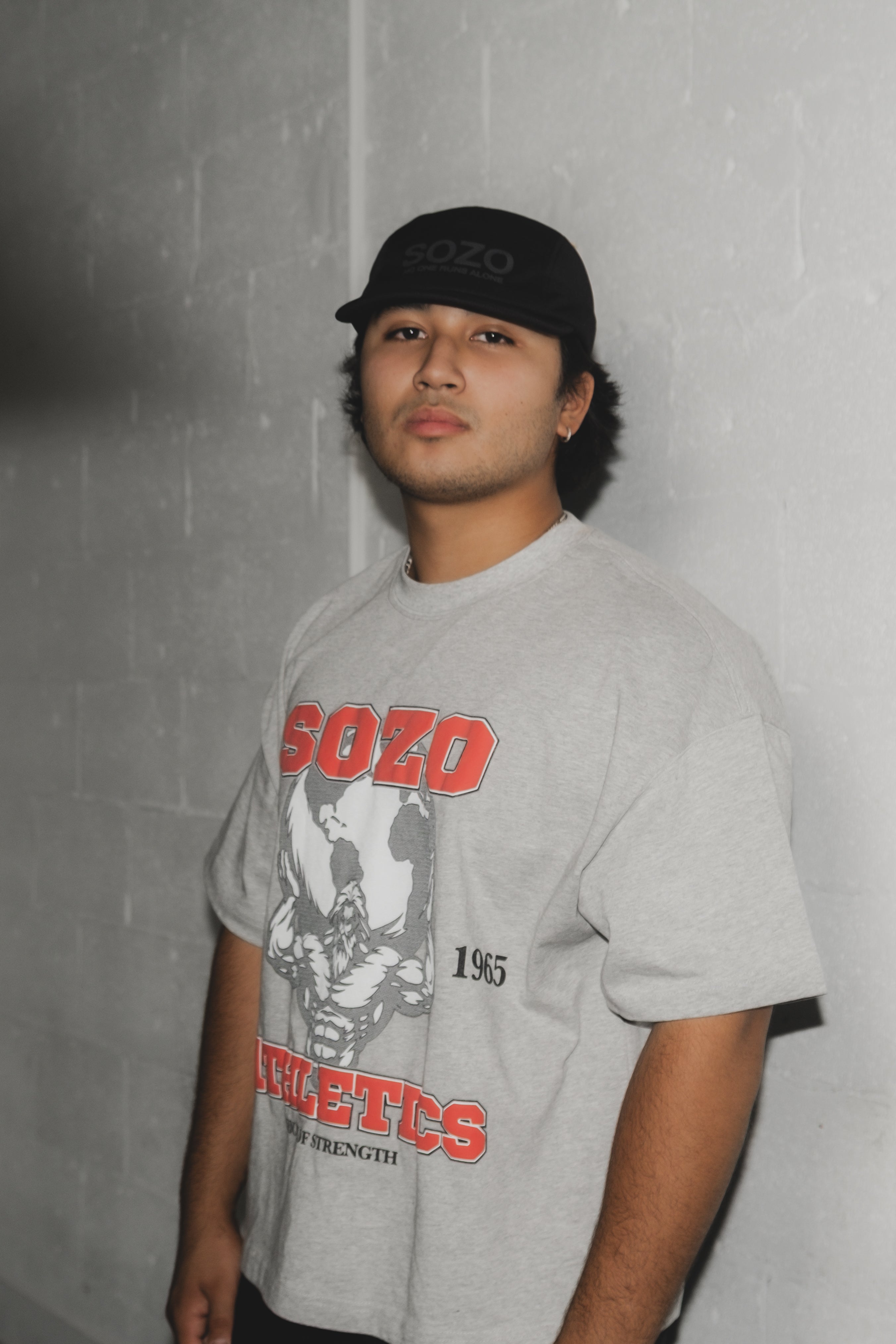 SOZO Athletics Boxy Tee - Grey