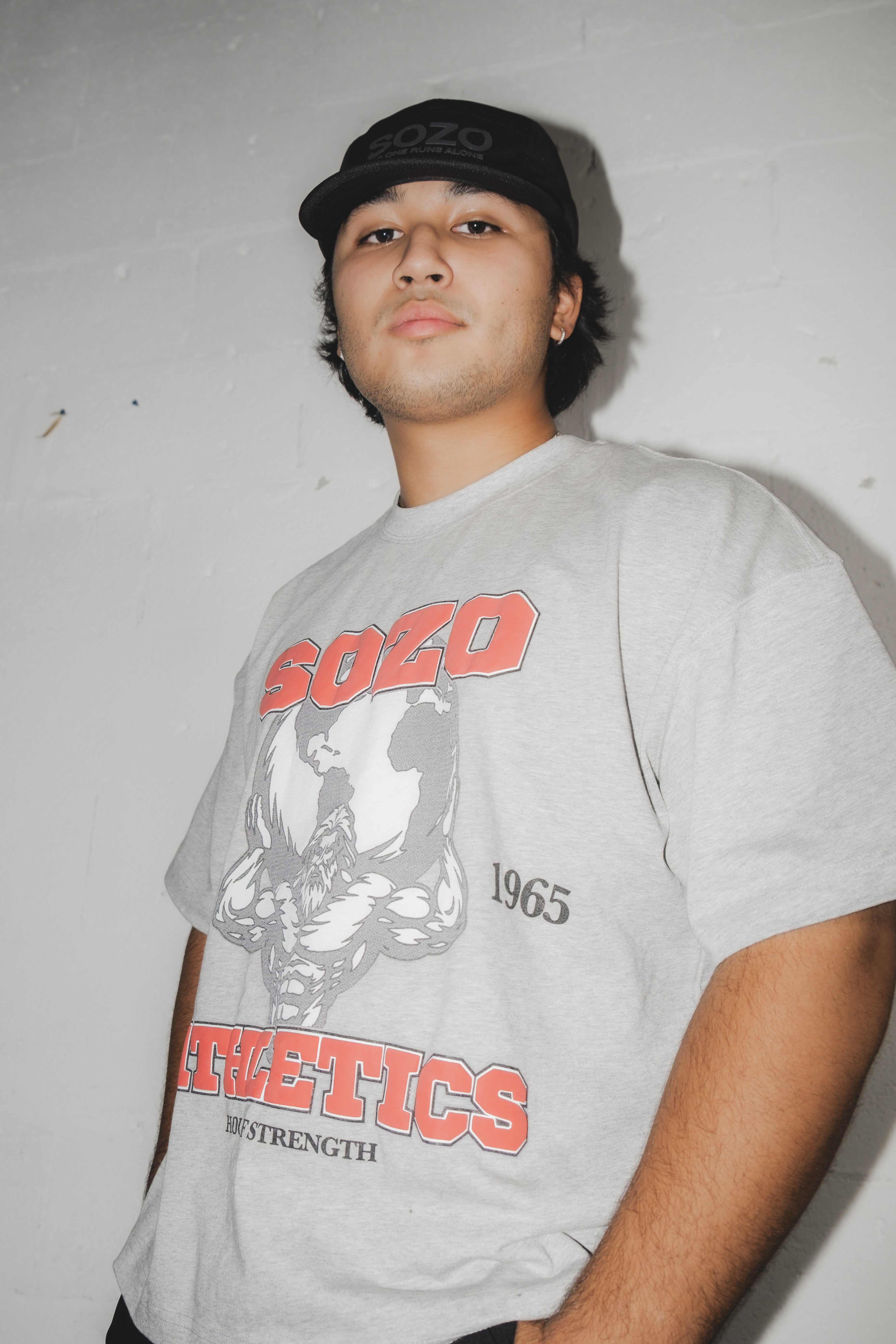 SOZO Athletics Boxy Tee - Grey